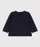 T-shirt met lange mouwen in jersey voor baby's blauw SMOKING