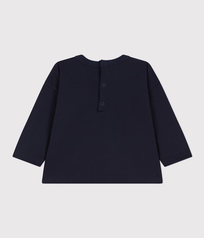 Tee-shirt manches longues en jersey b&eacute;b&eacute; bleu