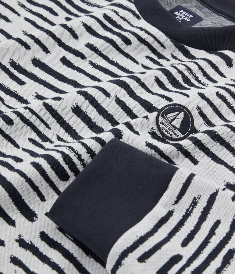 Sweatshirt in samenwerking met Jean Jullien wit MARSHMALLOW/ DASH CN