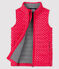 Blouson sans manche fille rose POPPY/gris ARGENT