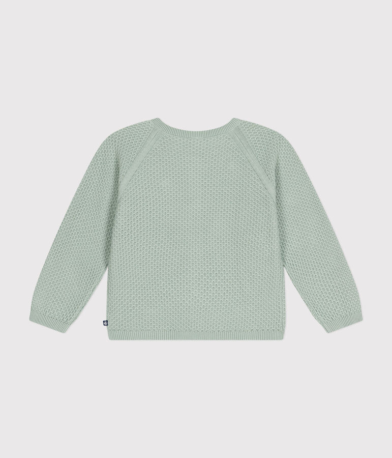 Cardigan en coton enfant fille vert