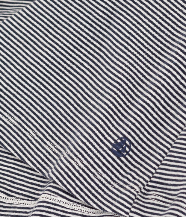 Nuisette en coton ray&eacute; femme bleu/blanc