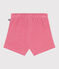 Babyshort van katoenen badstof roze PEONIA