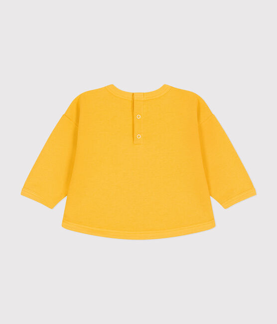 Fleece sweatshirt voor baby's geel DAISY