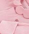 Effen fluwelen babypyjama mt kraag roze CHARME