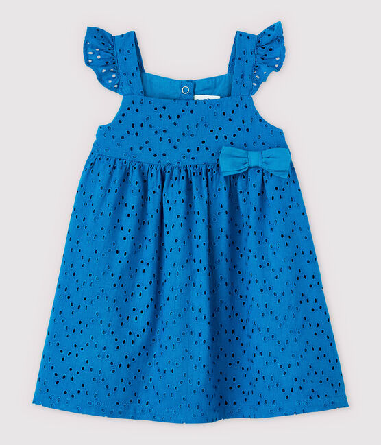 Jurk met bandjes babymeisjes blauw MYKONOS