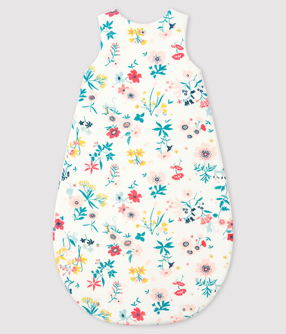 Gigoteuse bébé fille en velours blanc MARSHMALLOW/blanc MULTICO