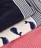 Setje met 3 katoenen boxershorts met walvisprint voor kinderen variante 1