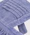 Robe salopette enfant en velours uni violet