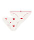 Set van 2 harten onderbroeken dames