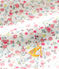 Blouse met korte mouwen en print babymeisje wit/multicouleur
