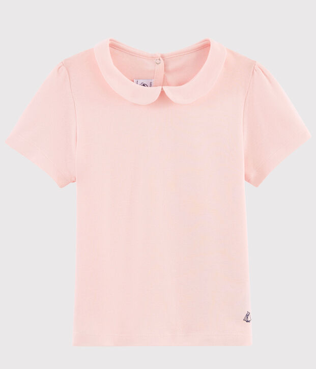 Katoenen T-shirt met korte mouwen voor meisjes roze