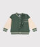 Baseballjasje in fleece voor baby's groen CROCO/ AVALANCHE
