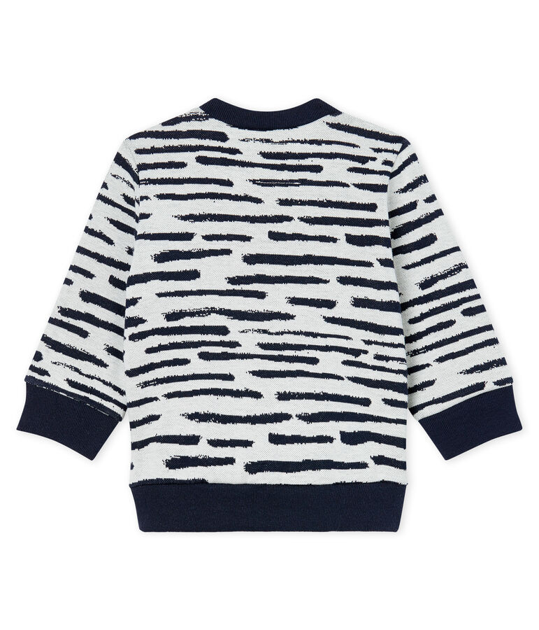 Sweatshirt baby gemixt Jean Jullien wit MARSHMALLOW/ DASH