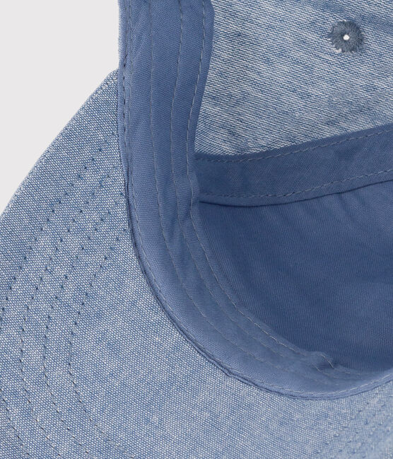 Casquette Petit Bateau Family en denim bébé bleu DENIM CLAIR