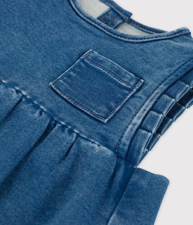 Robe en denim &eacute;coreponsable b&eacute;b&eacute; bleu