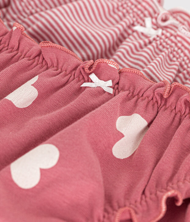 Lot de 2 culottes froufrou en coton femme multicouleur