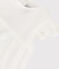 Robe sans manches bébé en popeline blanc ECUME