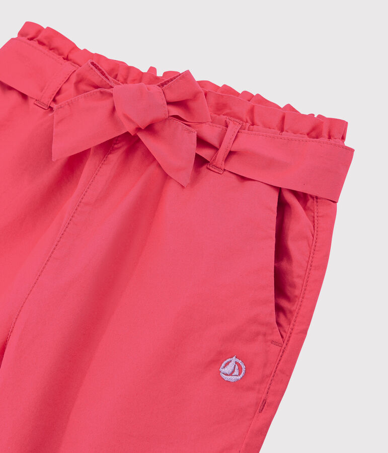 Pantalon en serge enfant fille rose GROSEILLER