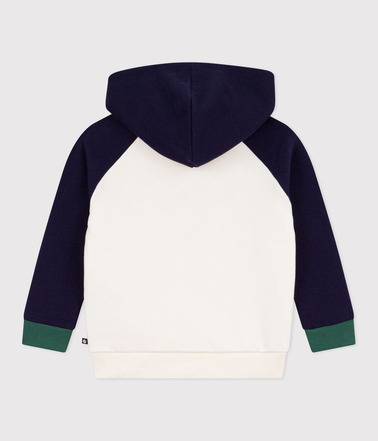 Sweatshirt enfant en coton imprim&eacute; &eacute;cru/multicouleur