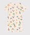 Korte kinderpyjama van katoen met multisportprint wit AVALANCHE/ MULTICO