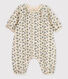 Combinaison longue imprimée bébé en coton