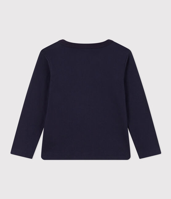T-shirt met lange mouwen uit katoen voor meisjes/jongens blauw SMOKING