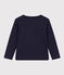 T-shirt met lange mouwen uit katoen voor meisjes/jongens blauw SMOKING