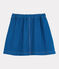 Meisjesrok van twill blauw MAJOR