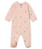 Slaappakje van molton voor babymeisjes roze MINOIS/wit MULTICO
