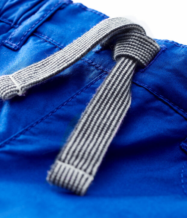 Pantalon en serge craquante b&eacute;b&eacute; gar&ccedil;on bleu