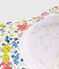 Pet met bloemenprint voor meisjes wit MARSHMALLOW/wit MULTICO
