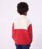 Sweatshirt esprit polo enfant en coton rouge MILK/ POMPIER