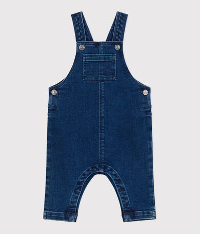 Salopette b&eacute;b&eacute; en jean &eacute;lasthanne jambes longues