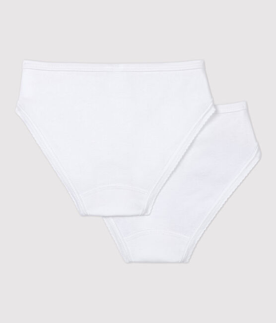 Lot de 2 culottes blanches fille variante 1