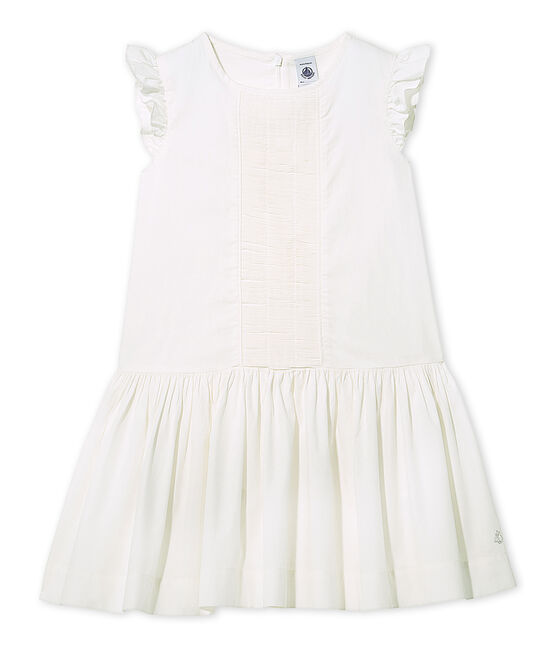 Robe de cérémonie fille blanc Lait