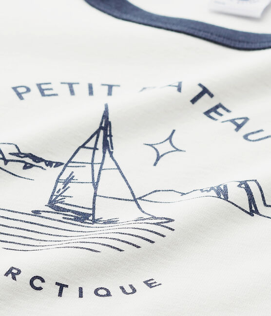 Pyjama garçon sérigraphié bleu SMOKING/blanc LAIT/ FROUFROU
