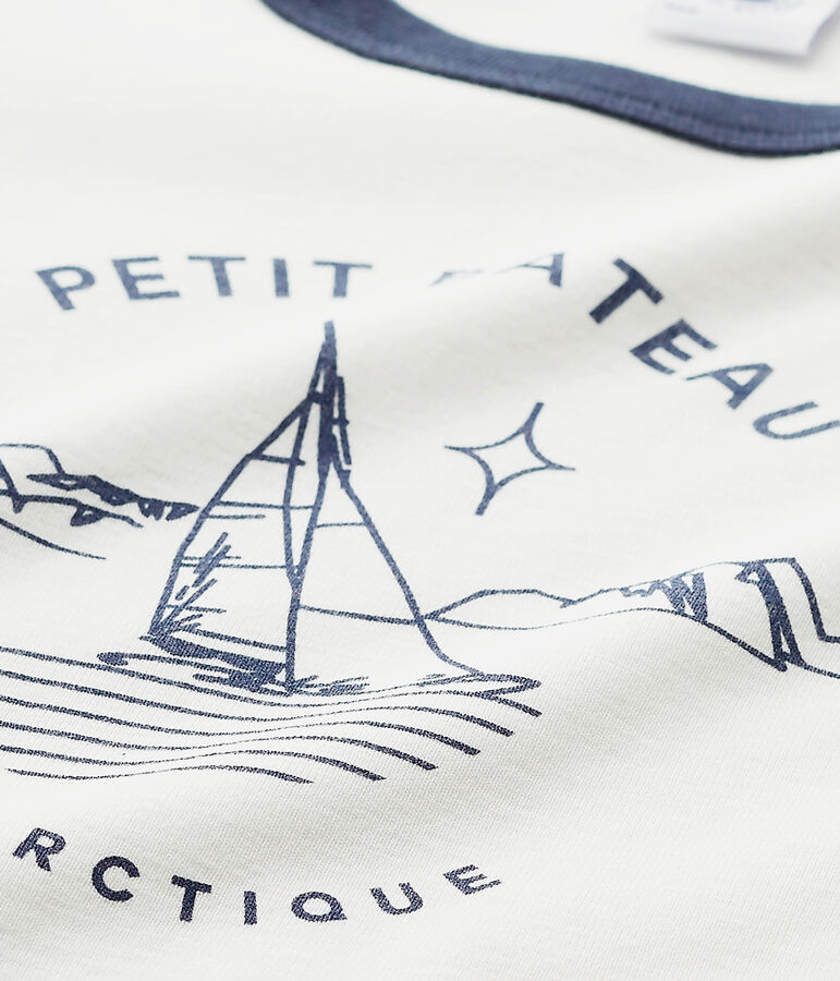 Jongenspyjama met opdruk blauw/wit/rood