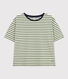LE BOXY, gestreept T-shirt voor dames in katoen 