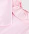 Body b&eacute;b&eacute; en coton uni &agrave; col rose clair