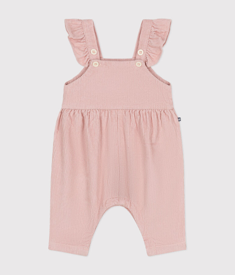 Fluwelen babysalopette roze