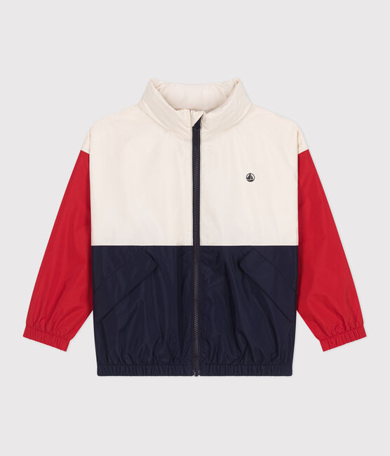 Coupe-vent enfant avec capuche rétractable blanc AVALANCHE/ MULTICO