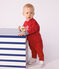 Katoenen sweatshirt voor baby's met motief rood