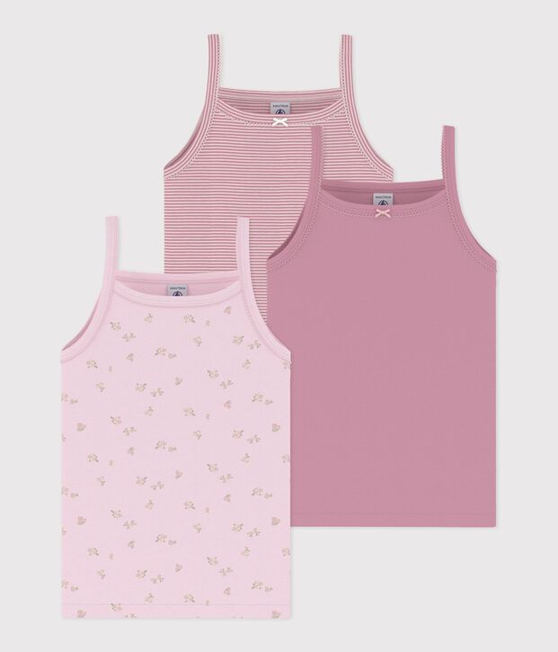 Lot de d&eacute;bardeurs enfant en coton &agrave; fleurs multicouleur