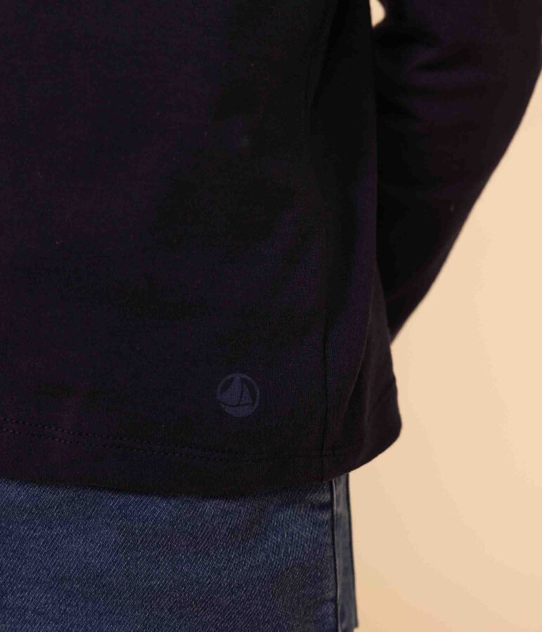 Tee-shirt manches longues en coton enfant fille / gar&ccedil;on bleu/multicouleur