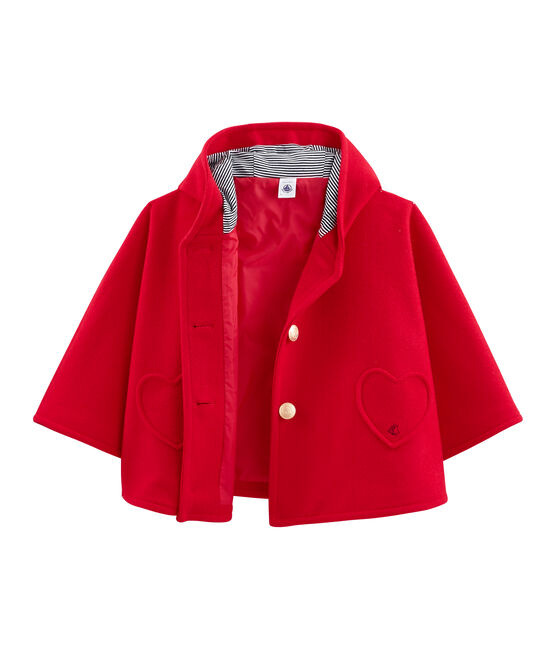 Meisjes cape rood TERKUIT