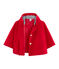 Meisjes cape rood TERKUIT
