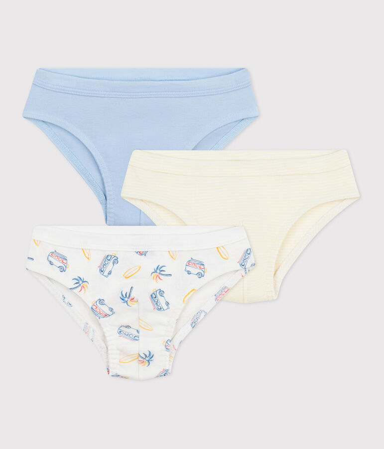 Lot de 3 slips enfant en coton imprim&eacute; vans variante 1