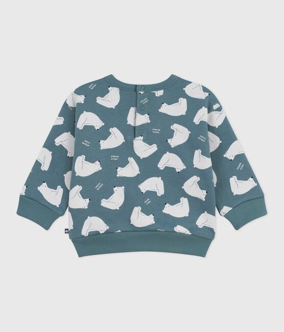 Sweatshirt bébé en coton imprimé ours gris GOBELIN/ MULTICO