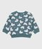 Sweatshirt bébé en coton imprimé ours gris GOBELIN/ MULTICO